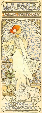 《椿姫》 1896年　カラーリトグラフ OGATAコレクション