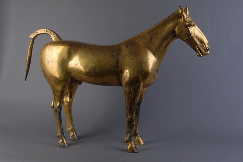 鎏金青銅馬 前漢 茂陵博物館 一級文物