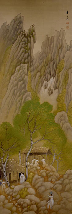 都路華香 《萬相亭》 1921(大正10)年　絹本・彩色 山種美術館