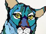 「Puma」 （Enamel & acrylic on canvas、72.7×53cm（P20号）、キャンバスのみ）