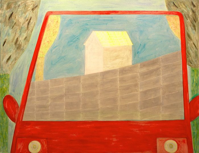 windscreen (house) 油彩、キャンバス 145.5 × 112 ×2.5 ㎝ 2022