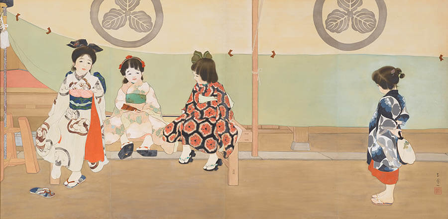 島成園「祭りのよそおい」大正2年（1913）大阪中之島美術館