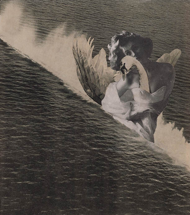岡上淑子《海のレダ》1952年 個人蔵