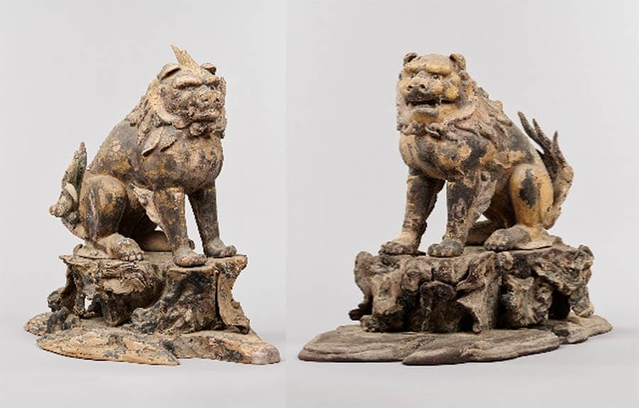 獅子・狛犬(若宮神社撤下品)　鎌倉時代(13世紀)　奈良・春日大社