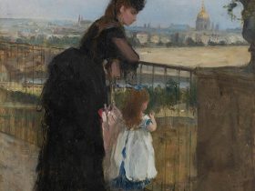 ベルト・モリゾ《バルコニーの女と子ども》1872年、石橋財団アーティゾン美術館