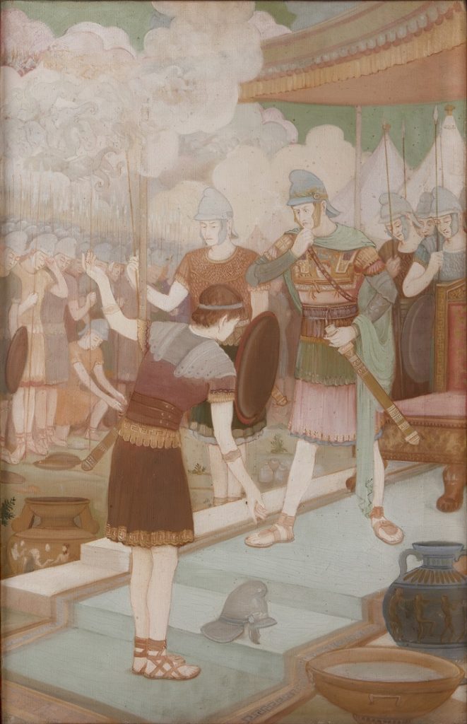 《アレキサンドロスの退却》 1940年、油彩・キャンバス、パトナー美術館蔵