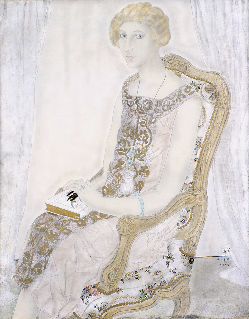 藤田嗣治《椅子に座る婦人像（マルト・バデール）》1925年、山王美術館蔵　　© Fondation Foujita / ADAGP, Paris & JASPAR, Tokyo, 2022　G2966