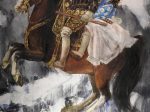 西村冨彌《ベラスケスの馬に乗る英雄童子》2020、1940.0×1120.0mm、油彩、キャンバス