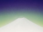 「富士憧憬図ー緑閃の夜明けー」41×60.6cm