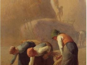 ジャン=フランソワ・ミレー《落ち穂拾い、夏》 1853年　油彩・麻布