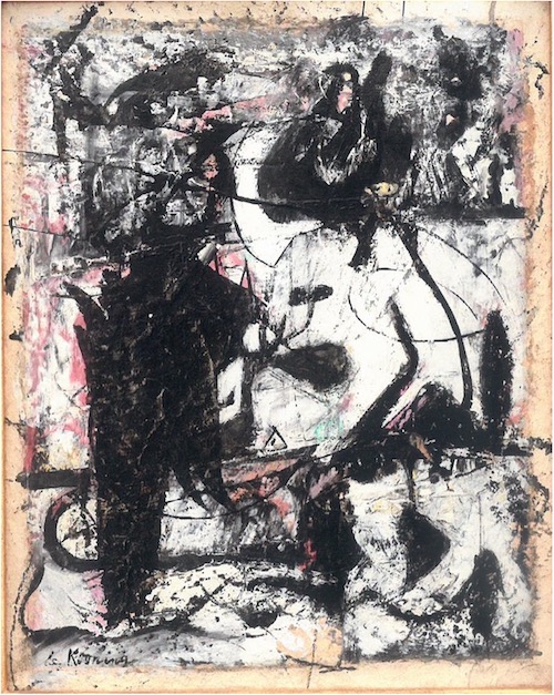ウィレム・デ・クーニング《一月》1947-48年 【新収蔵作品】©︎2022 The Willem de Kooning Foundation, New York/ ARS, New York/ JASPAR, Tokyo