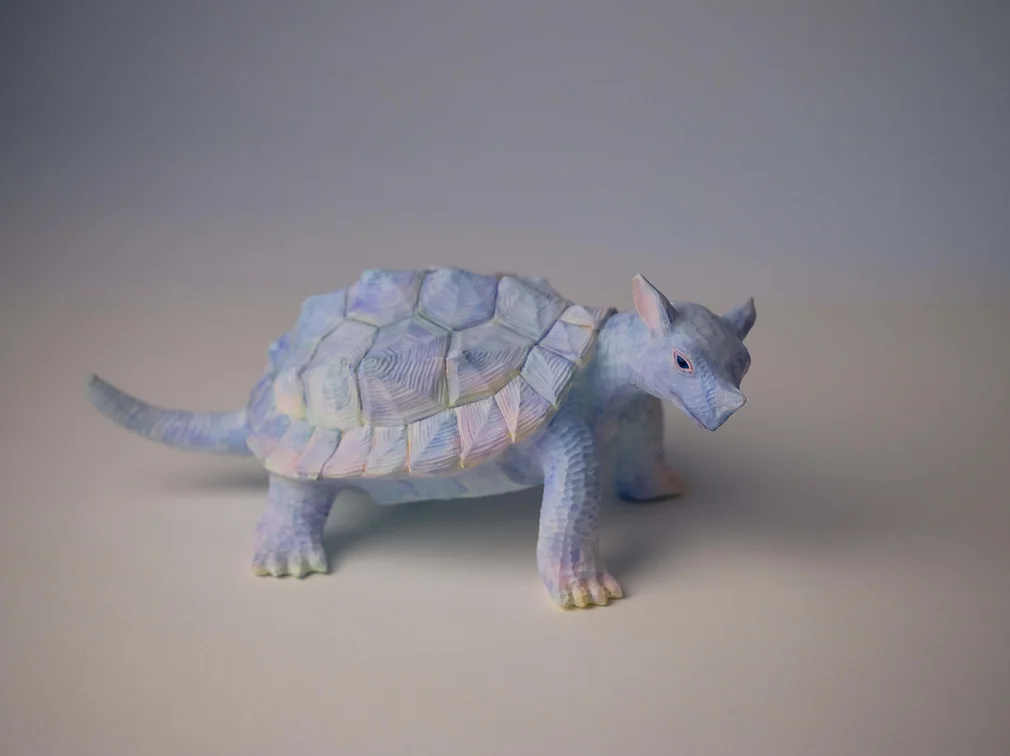 Turtle A 1/30, 2022, 11.8 x 28 x 15 cm, painted resin, edition of 30

