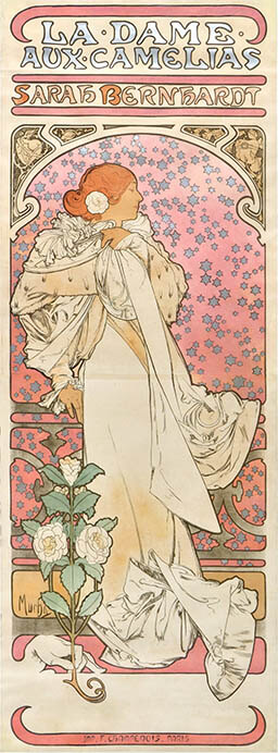 ポスター「椿姫」1896年/リトグラフ　チマル・コレクション

