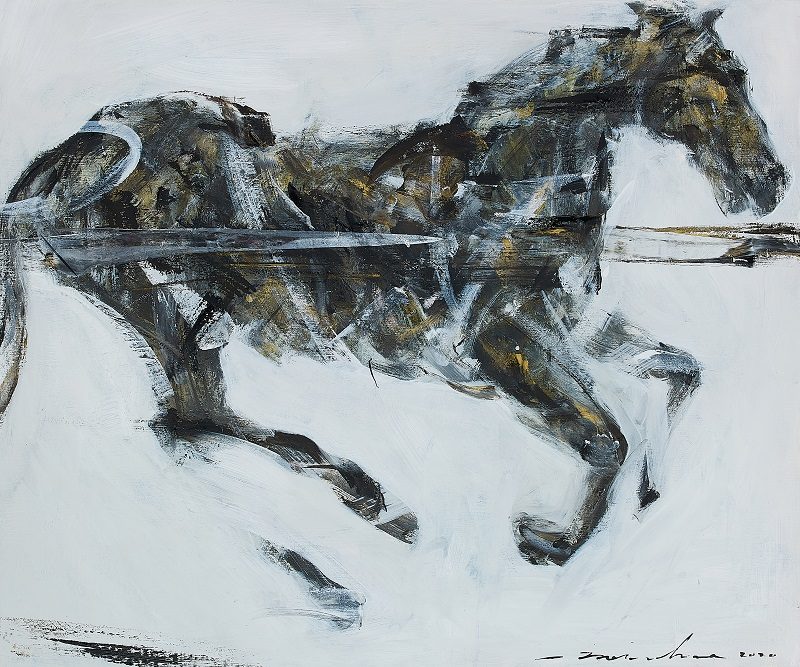 「horse01」 oil on canvas 60.6 × 72.7 cm