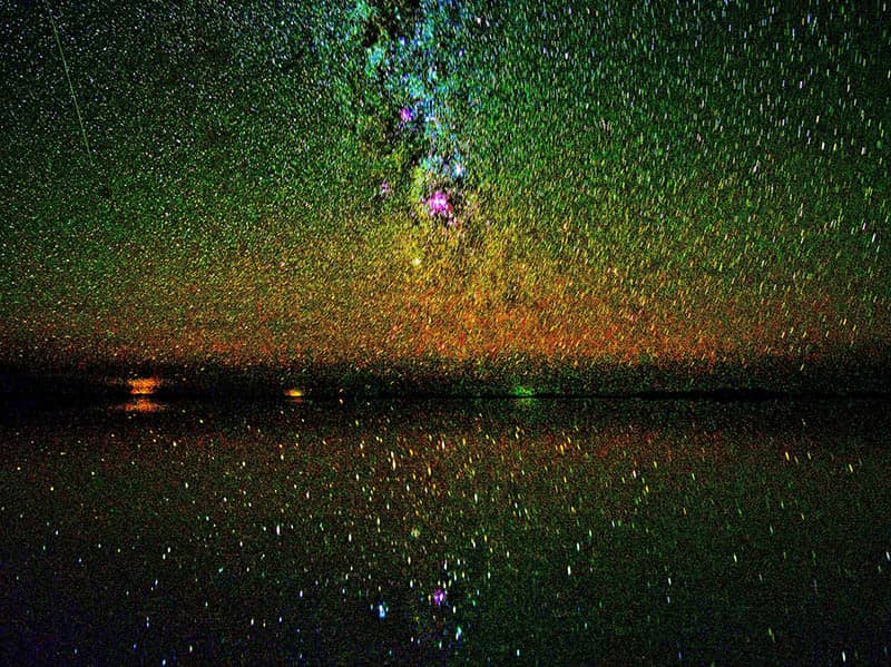 《ウユニ塩湖の星、ボリビア》個人蔵

