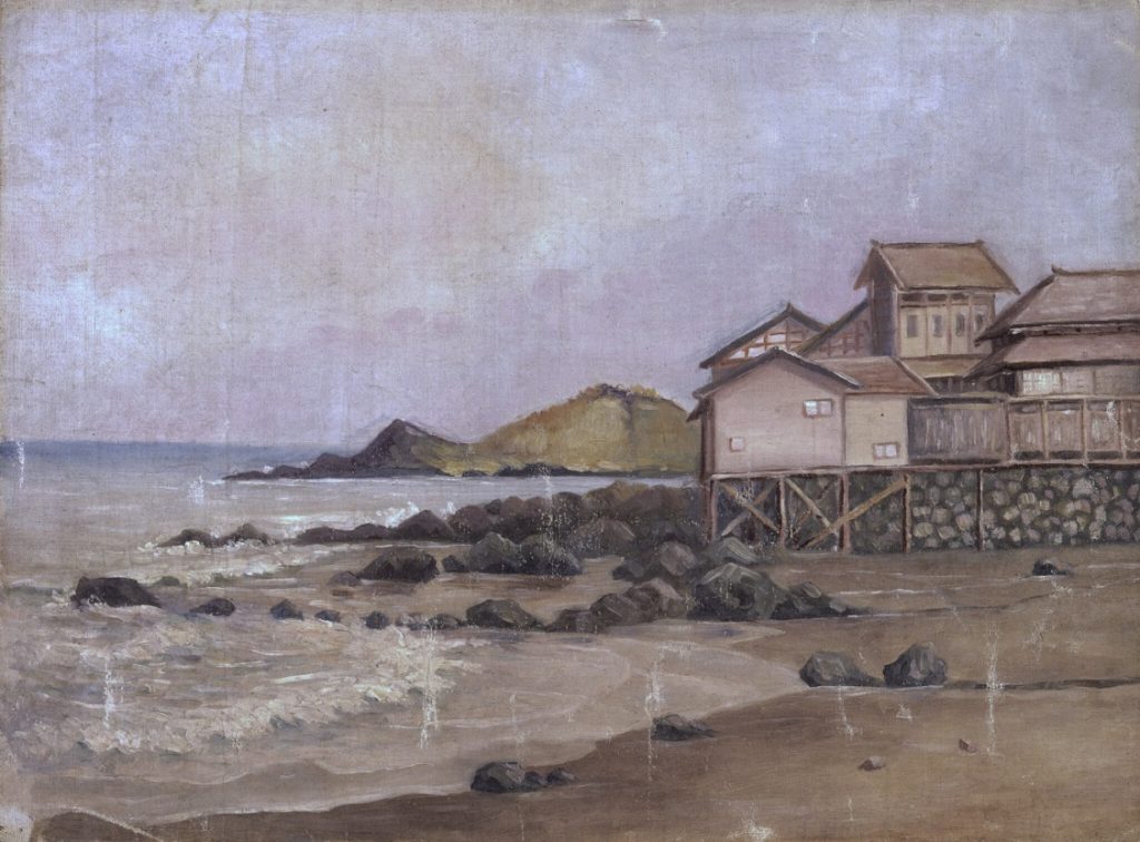 福田剛三郎《海濱風景》1910年