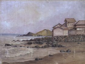 福田剛三郎《海濱風景》1910年