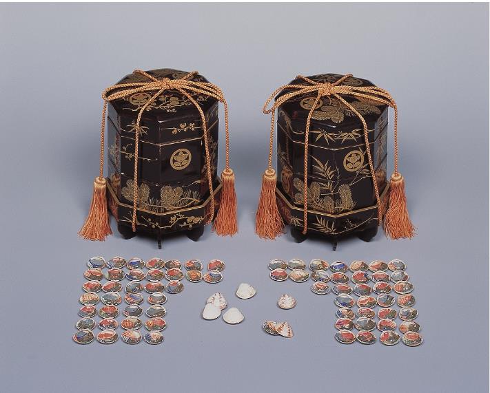 弥千代の雛道具のうち貝桶 彦根城博物館

