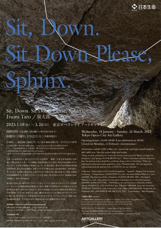 「Sit, Down. Sit Down Please, Sphinx.：泉太郎」東京オペラシティ アートギャラリー