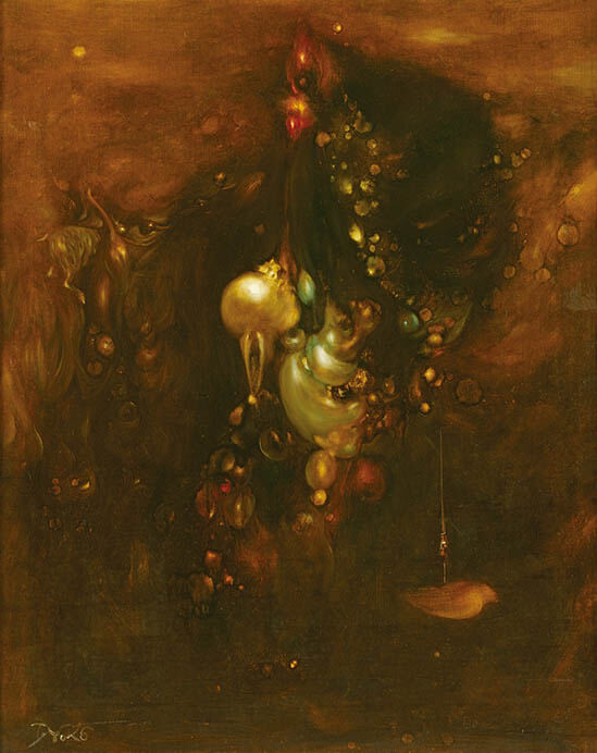 《隠された真珠》1966年　油彩、カンヴァス　個人蔵

