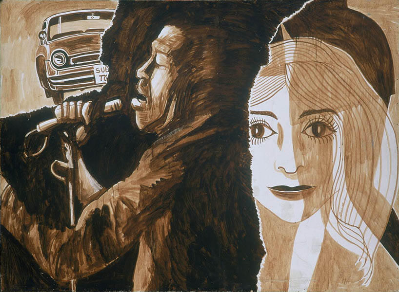 神田日勝 《「若者の素顔」のための背景画》 1969年、神田日勝記念美術館蔵

