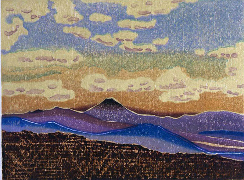 萩原英雄《〈三十六富士〉山又山》1981-86年　山梨県立美術館蔵

