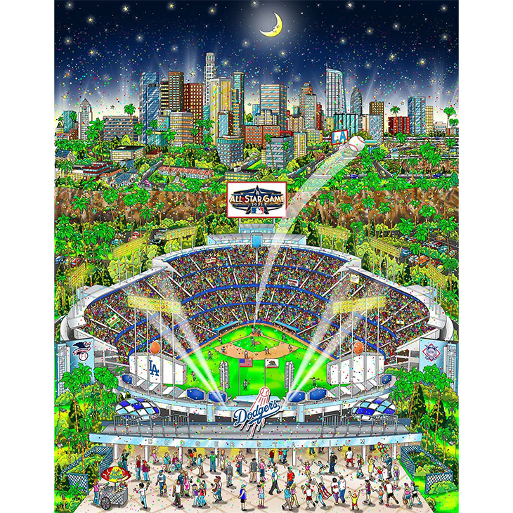 「MLBオールスターゲーム2022 in LA」
サイズ（額）：70×60cm
3D版画