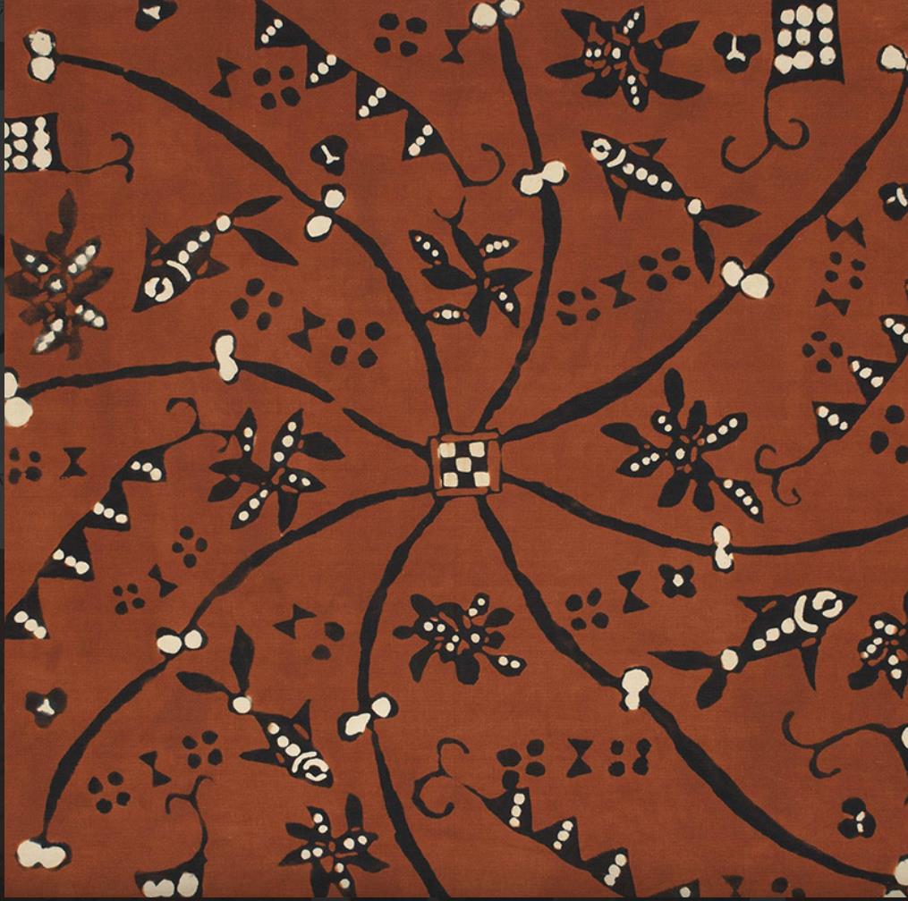 型染魚文布（部分）
柚木沙弥郎　1950 年代