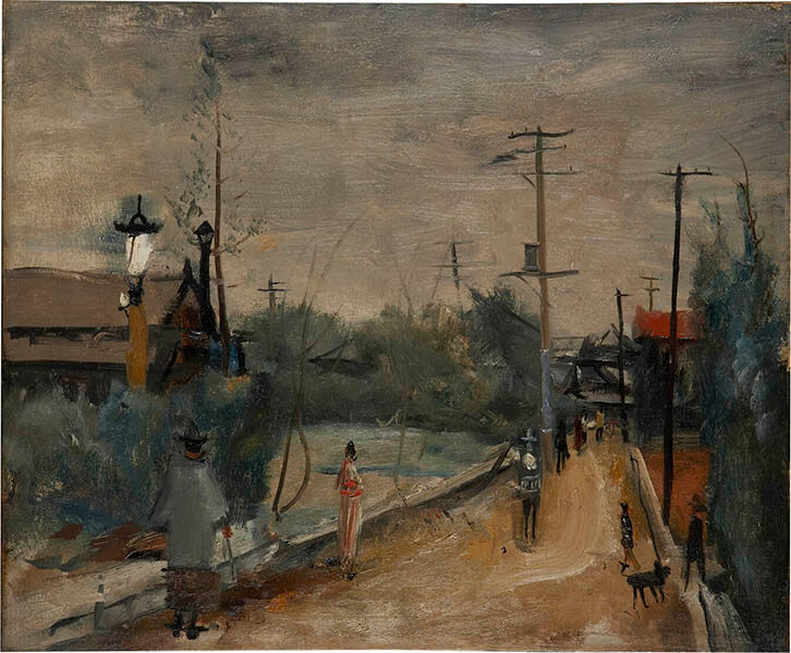 《下落合風景》1926年頃、和歌山県立近代美術館

