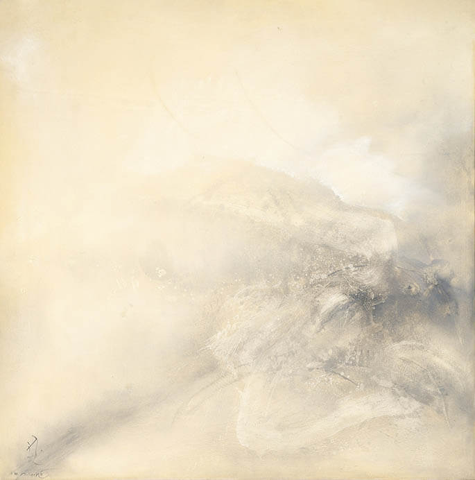 《臥龍》1988年　油彩、カンヴァス　神奈川県立近代美術館蔵

