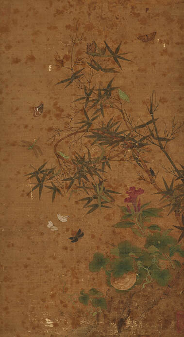 重要文化財 竹虫図 伝 趙昌 一幅　南宋時代 13世紀 東京国立博物館　Image: TNM Image Archives【展示期間：7/22～8/21】

