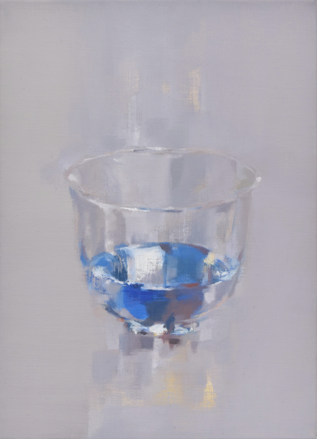 三瓶玲奈 “持続する水面” 2022 Oil on canvas 33.3 x 24.2 cm