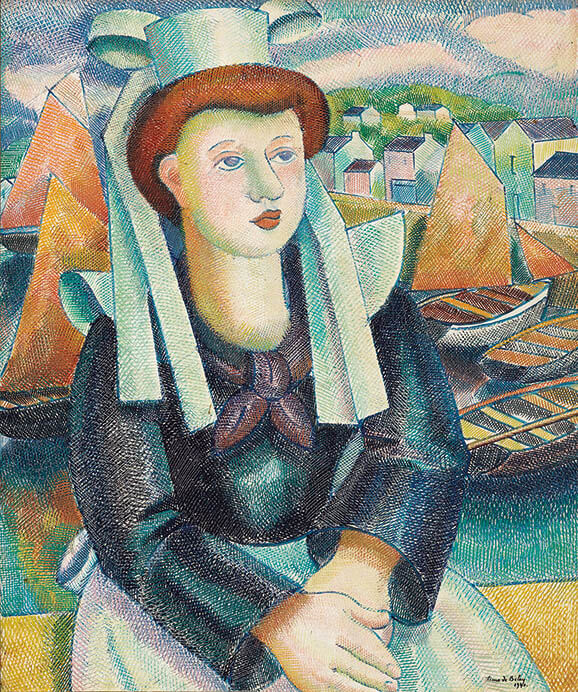 ピエール・ド・ブレ《ブルターニュの女性》1940年　油彩／カンヴァス　73×63cm　カンペール美術館
Collection du musée des beaux-arts de Quimper, France