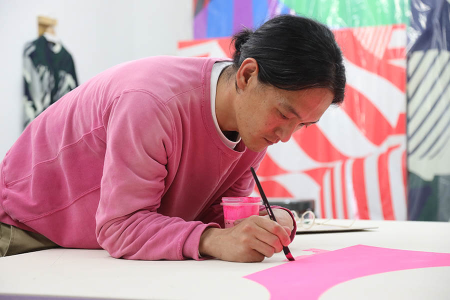 「今井俊介 color / form」展示風景　HAGIWARA PROJECTS　2014年

