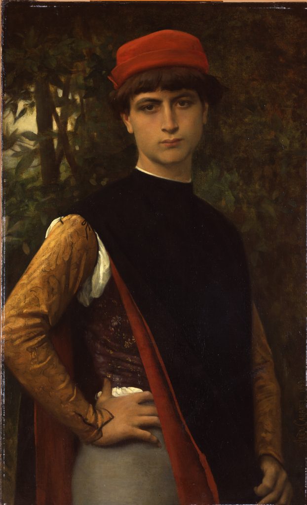 アレクサンドル・カバネル《若い男の肖像》1872年