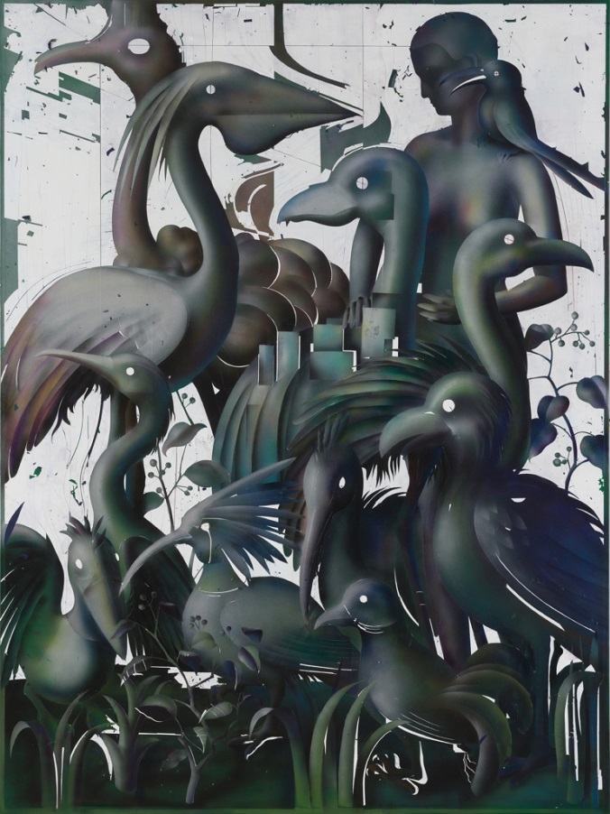 「迷雾」 2022, Mixed media on canvas, 200x150x6cm ©Leng Guangmin / MAHO KUBOTA GALLERY