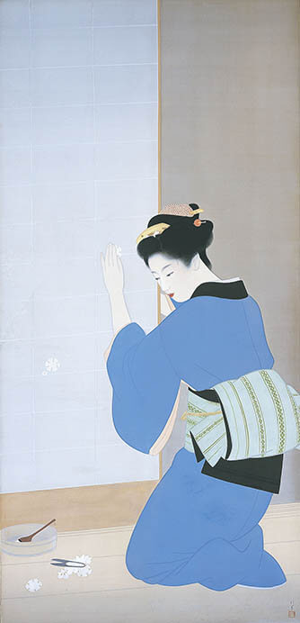 上村松園「晩秋」昭和18年（1943）　大阪市立美術館蔵

