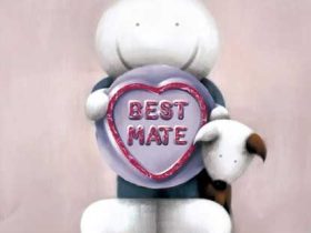 ダグ・ハイド 「ベスト・メイト　Best Mate」 ジクレー 30 × 30 cm（イメージサイズ）