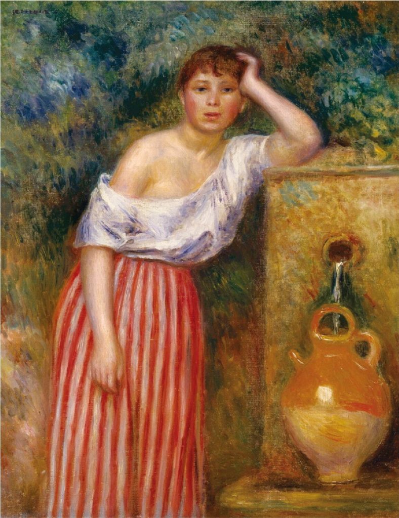 ピエール＝オーギュスト・ルノワール 《泉のそばの少女》 1887年　笠間日動美術館蔵