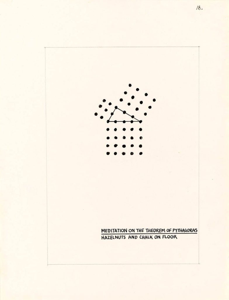 メル・ボックナー 《プリマー(ピタゴラスの定理についての黙想)》 1973年　国立国際美術館蔵
© Mel Bochner