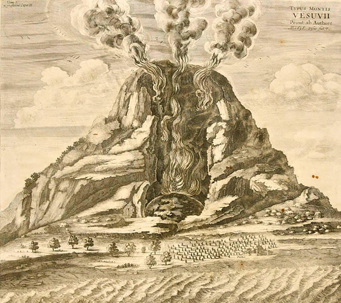 アタナシウス・キルヒャー『地下世界』　1682年刊　銅版　放送大学附属図書館

