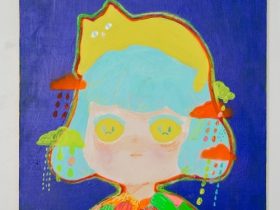 静電場朔/Dian 「Unhappy Concerto#1(cat) 」 530×455mm