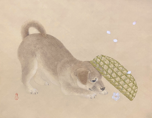 中村勇太「こぼれ桜にざるかぶり犬」Ｐ10