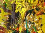中西伶《flower of life - in the style of van Gogh ＃1》（2023） ©︎2023 Rei Nakanishi ©︎2023 GOLD WOOD ART WORKS]