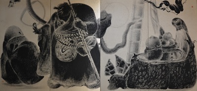 【特別出品】篁牛人《老子出関の図》(右半分)昭和44(1969)年／個人蔵

