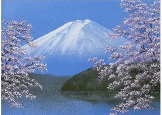 「湖水桜花富士」 （20P）