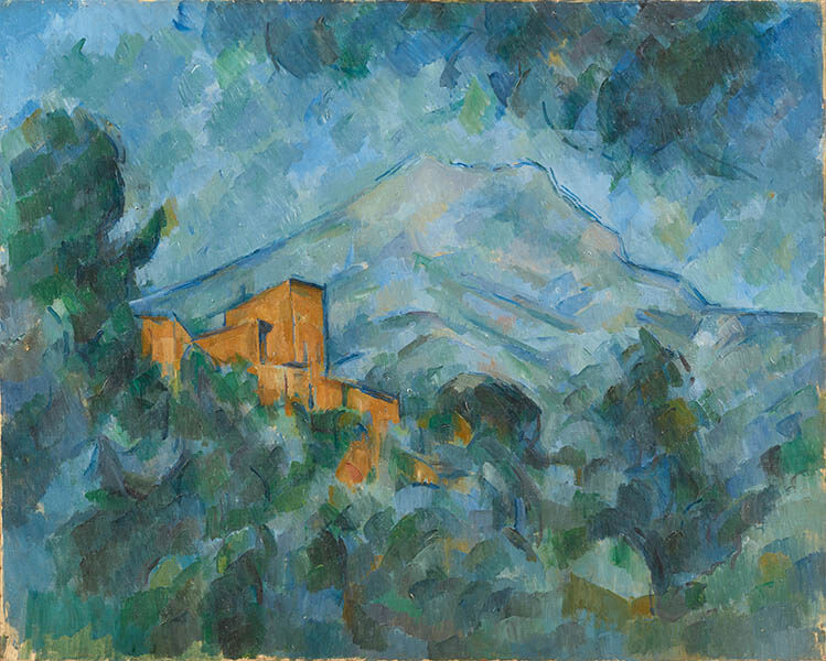 ポール・セザンヌ《サント=ヴィクトワール山とシャトー・ノワール》1904-06年頃　石橋財団アーティゾン美術館

