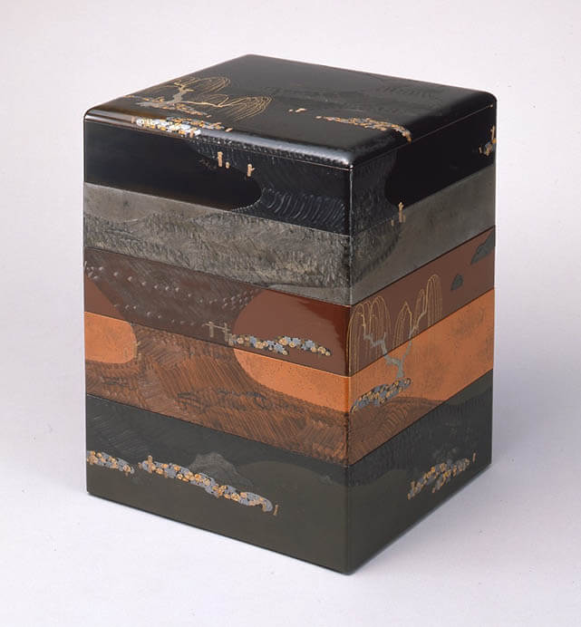 柴田是真「柳流水蒔絵重箱」江戸～明治時代（19世紀）静嘉堂文庫美術館蔵　通期展示

