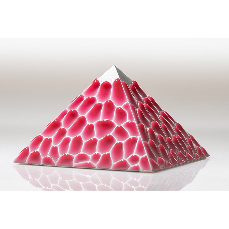 ピラミッド（ピンク） サイズ：15×15×10cm