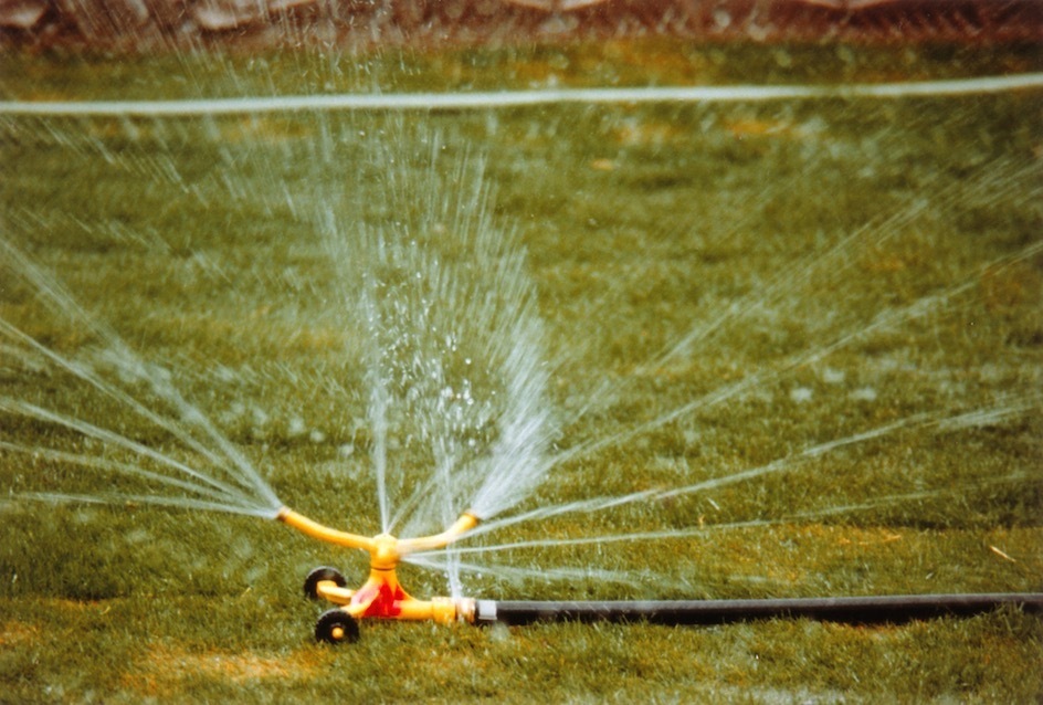 ディヴィッド・ホックニー 《スプリンクラーのある芝生》 1976年
